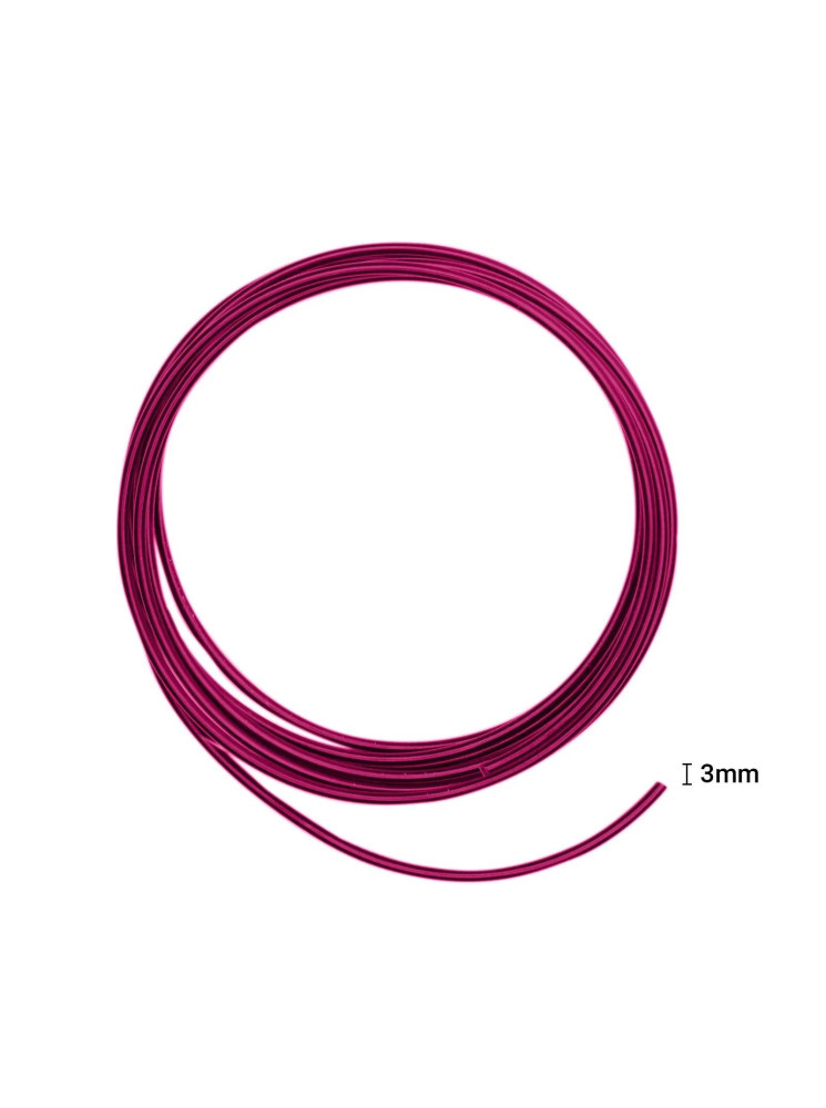 Fil Aluminium 3 mm - Strong Pink - Vaessen Creative