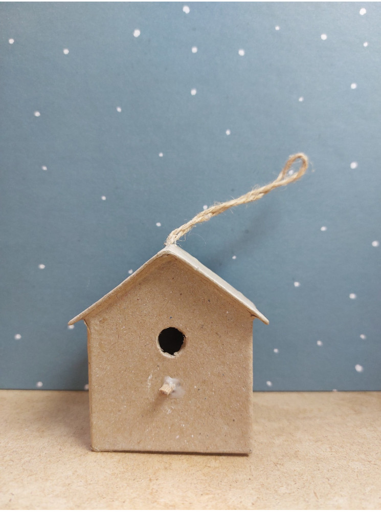 Maison 3 D en papier mâché - Decopatch