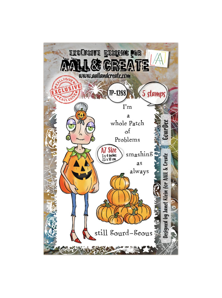 Tampon clear N° 1288 : GourDee - Collection "Witchlets & Weirdlings"- Aall & create