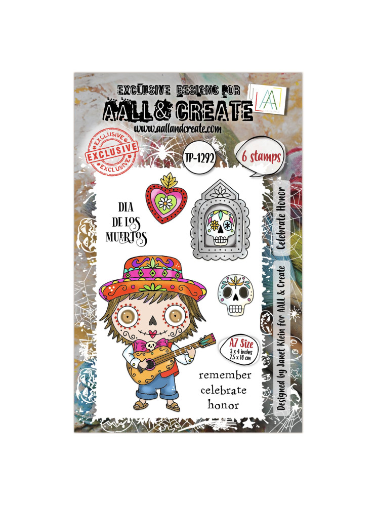 Tampon clear N° 1292 : Celebrate Honor - Collection "Witchlets & Weirdlings"- Aall & create