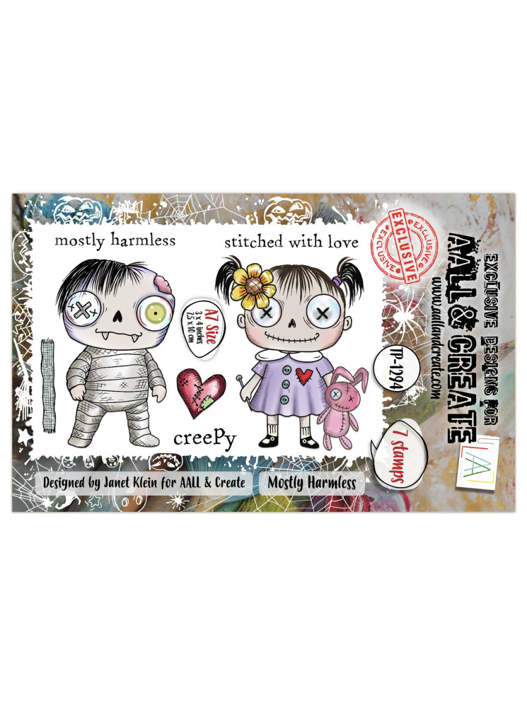 Tampon clear N° 1294 : Mostly Harmless - Collection "Witchlets & Weirdlings"- Aall & create