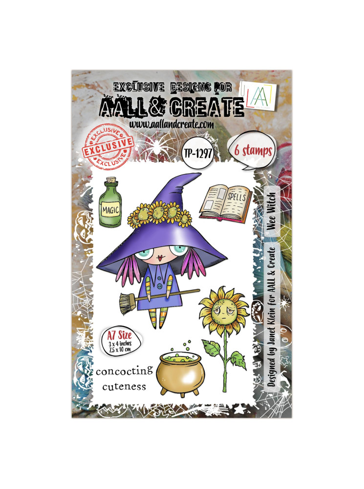 Tampon clear N° 1297 : We Witch - Collection "Witchlets & Weirdlings"- Aall & create