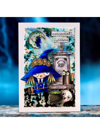 Tampon clear N° 1297 : We Witch - Collection "Witchlets & Weirdlings"- Aall & create