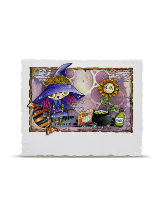 Tampon clear N° 1297 : We Witch - Collection "Witchlets & Weirdlings"- Aall & create