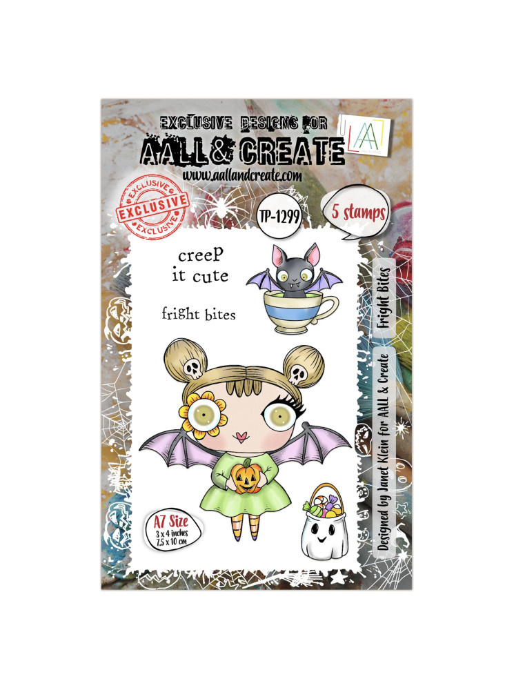 Tampon clear N° 1299 : Fright Bites - Collection "Witchlets & Weirdlings"- Aall & create