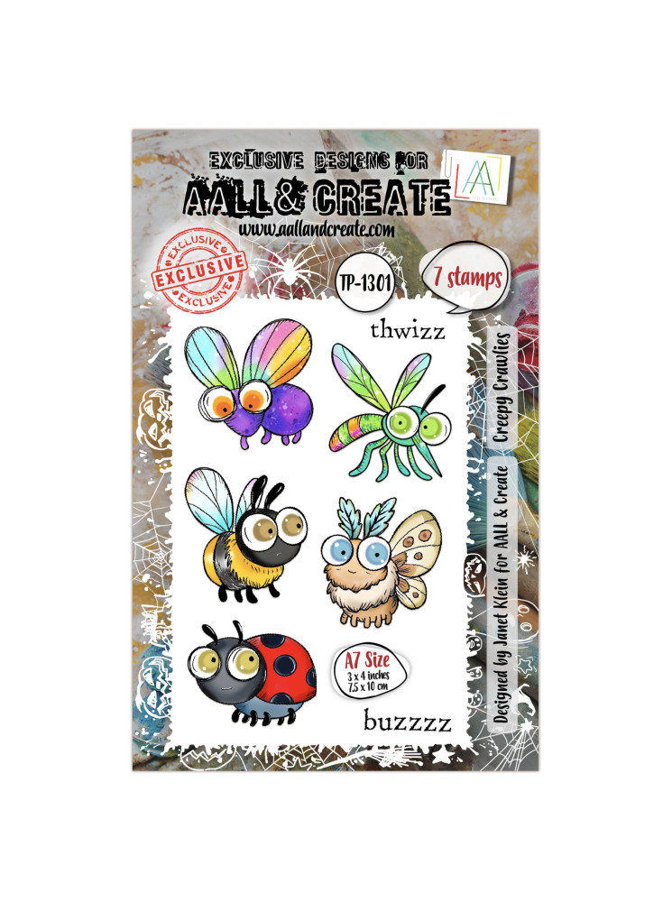 Tampon clear N° 1301 : Creepy Crawlies - Collection "Witchlets & Weirdlings"- Aall & create