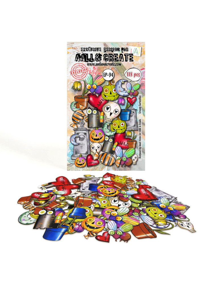 Ephemera - Die cut 94 - Creepy Curiosities - Collection "Witchlets & Weirdlings" - Aall & Create
