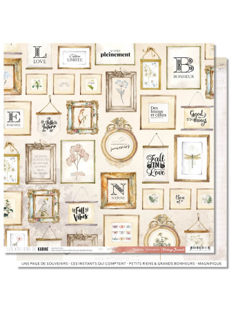Pack papiers - Collection "Vintage Journal" - Les Ateliers de Karine