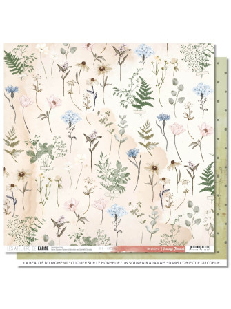 Pack papiers - Collection "Vintage Journal" - Les Ateliers de Karine