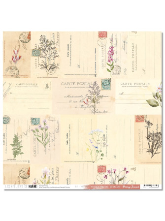 Pack papiers - Collection "Vintage Journal" - Les Ateliers de Karine