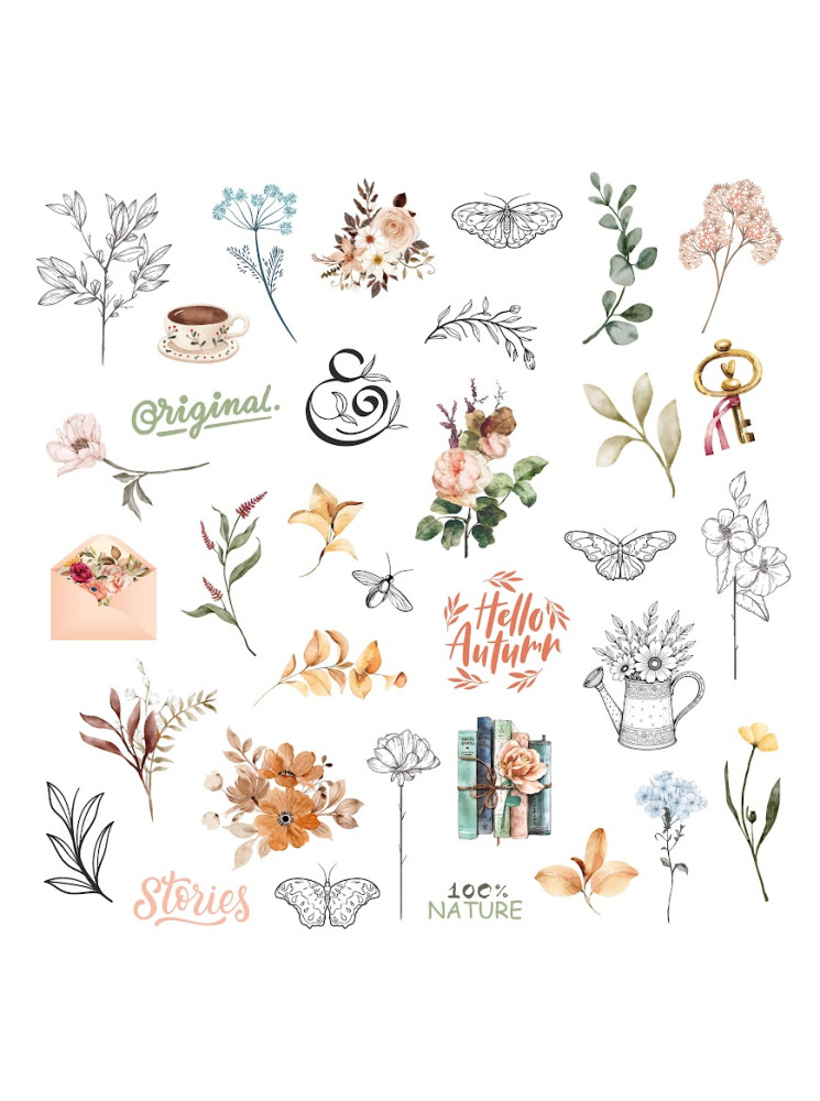 Die cuts calque - Collection "Vintage Journal" - Les Ateliers de Karine