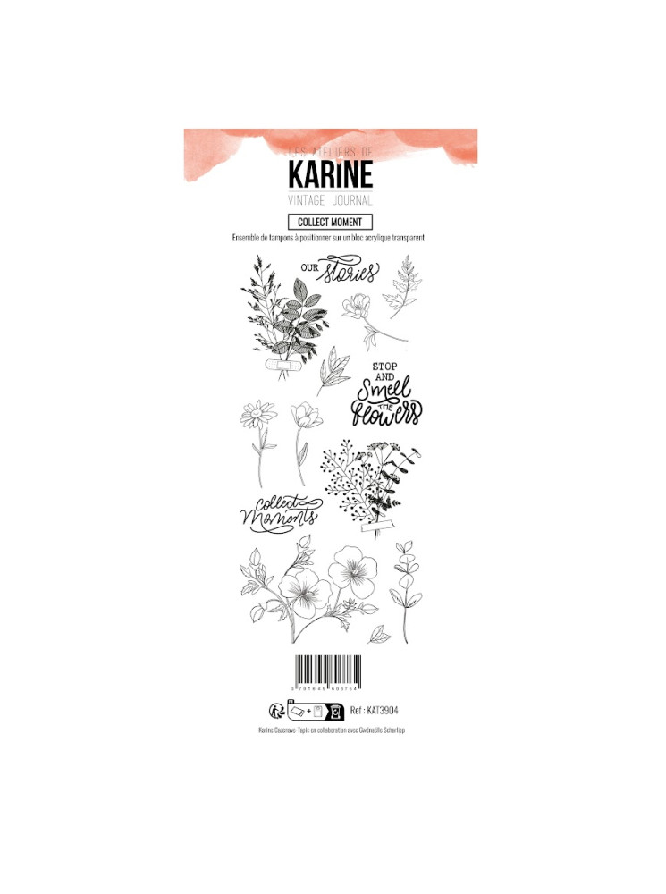 Collect Moment - Tampon clear - Collection "Vintage Journal" - Les Ateliers de Karine