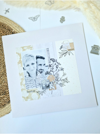 Un Petit Air Rétro - Tampon clear - Collection "Vintage Journal" - Les Ateliers de Karine
