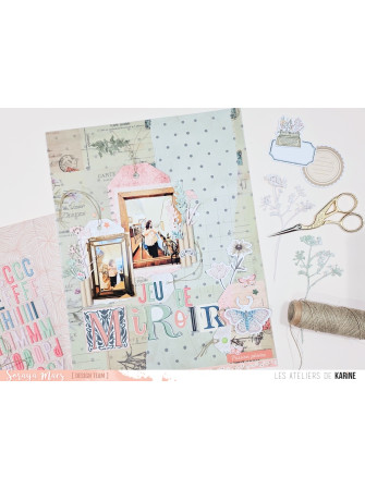 Tags notes - Dies - Collection "Vintage Journal" - Les Ateliers de Karine
