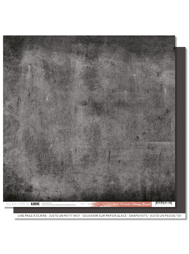 Back to Basics - Noir vintage - Collection "Vintage Journal" - Les Ateliers de Karine