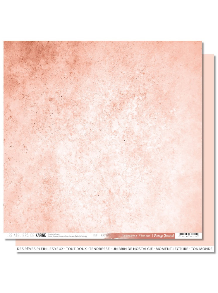 Back to Basics - Terracota vintage - Collection "Vintage Journal" - Les Ateliers de Karine