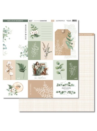 Pack papiers imprimés - Collection "Harmonie" - Florilèges