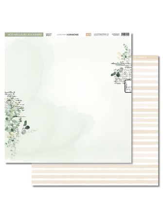 Pack papiers imprimés - Collection "Harmonie" - Florilèges