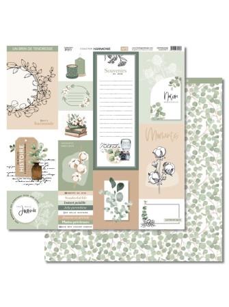 Pack papiers imprimés - Collection "Harmonie" - Florilèges