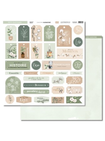 Pack papiers imprimés - Collection "Harmonie" - Florilèges