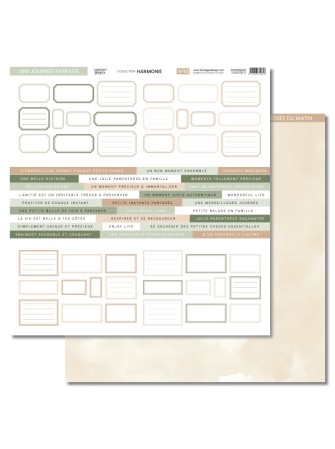 Pack papiers imprimés - Collection "Harmonie" - Florilèges