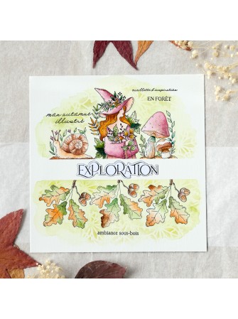 Tampon Clear - L'Escargot - Collection "L'Orée des Bois" - Chou & Flowers
