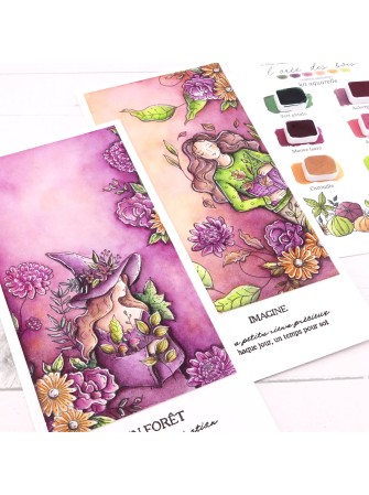 Tampon Clear - Fille des Bois - Collection "L'Orée des Bois" - Chou & Flowers