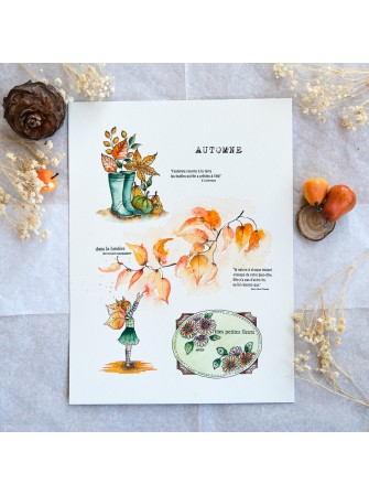 Tampon Clear - Les Bottes de Pluie - Collection "L'Orée des Bois" - Chou & Flowers
