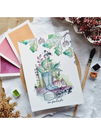 Tampon Clear - Les Bottes de Pluie - Collection "L'Orée des Bois" - Chou & Flowers