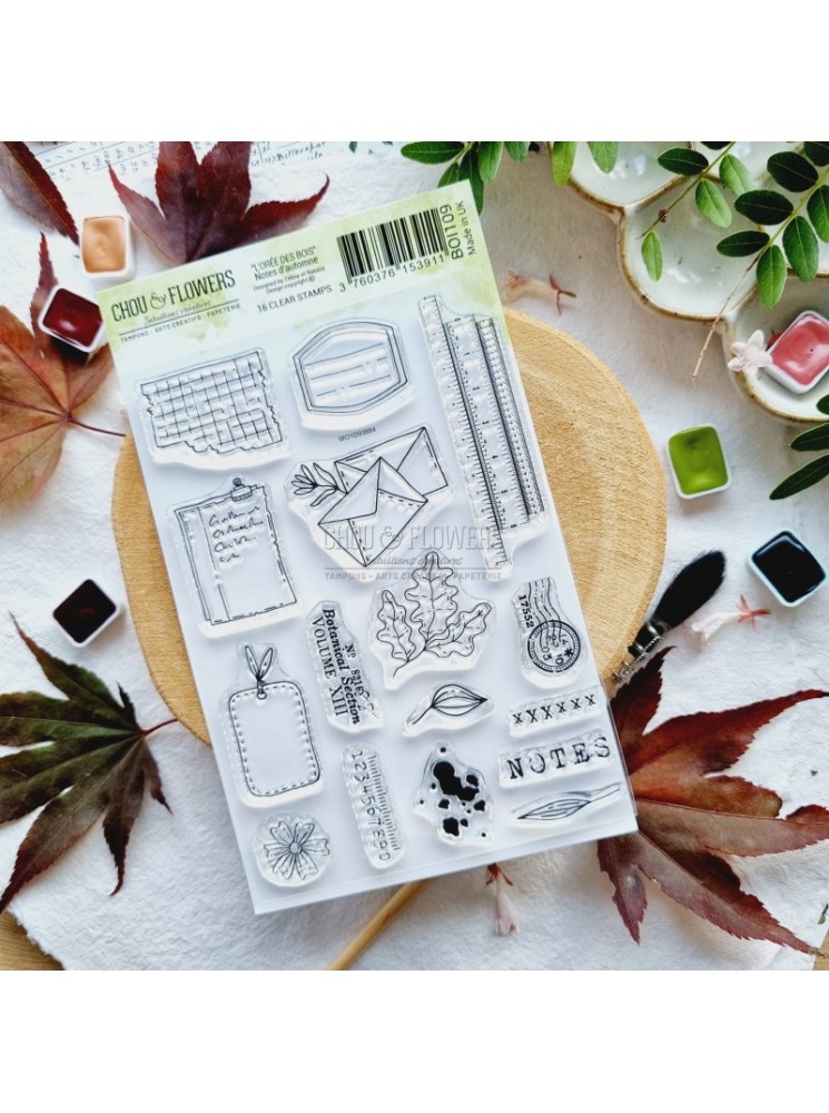 Tampon Clear - Notes d'Automne - Collection "L'Orée des Bois" - Chou & Flowers