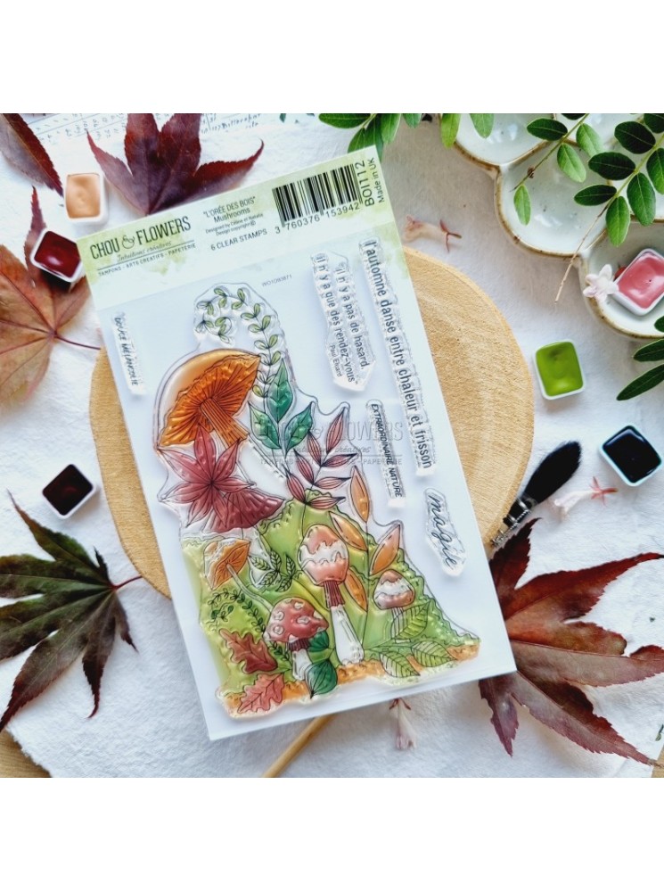 Tampon Clear - Mushrooms - Collection "L'Orée des Bois" - Chou & Flowers