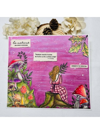 Tampon Clear - Mushrooms - Collection "L'Orée des Bois" - Chou & Flowers