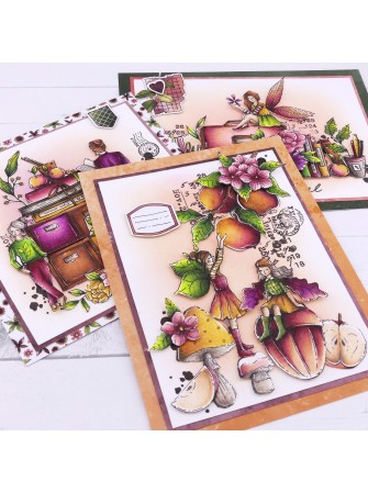 Tampon Clear - Les Pommes - Collection "L'Orée des Bois" - Chou & Flowers