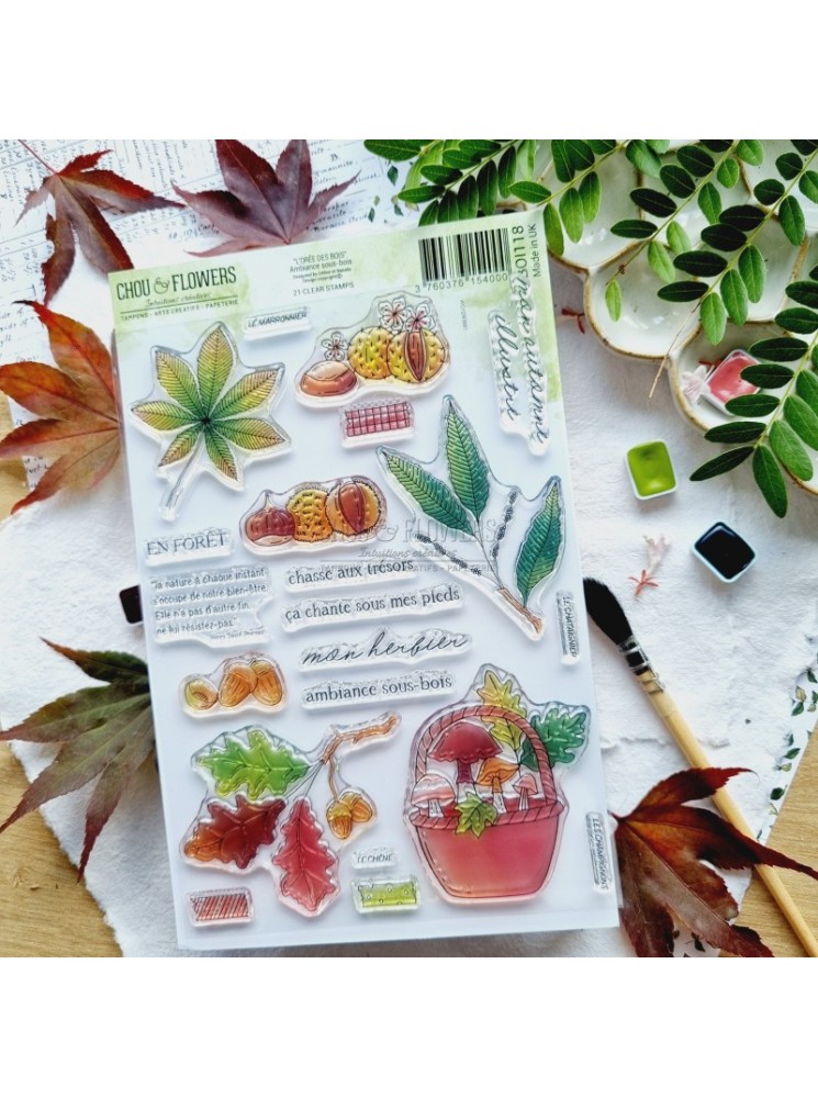 Tampon Clear - Ambiance Sous-Bois - Collection "L'Orée des Bois" - Chou & Flowers