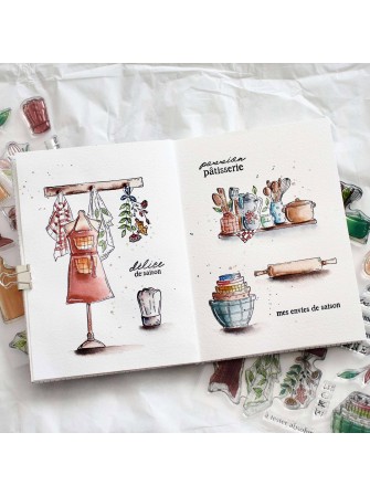 Tampon Clear - En Cuisine - Collection "L'Orée des Bois" - Chou & Flowers