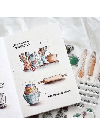 Tampon Clear - En Cuisine - Collection "L'Orée des Bois" - Chou & Flowers