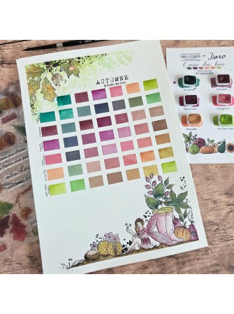 Pochoir - Feuillage - Collection "L'Orée des Bois" - Chou & Flowers