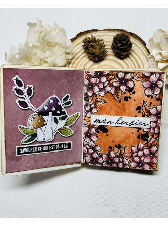 Die cuts - Cueillette d'Automne - Collection "L'Orée des Bois" - Chou & Flowers