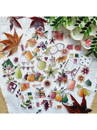 Die cuts - Cueillette d'Automne - Collection "L'Orée des Bois" - Chou & Flowers