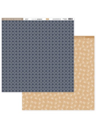Pack papiers imprimés - Collection "Ginkgo" - Florilèges