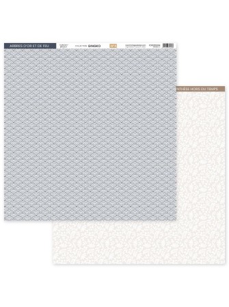 Pack papiers imprimés - Collection "Ginkgo" - Florilèges
