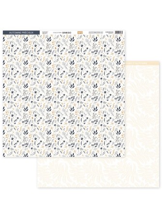 Pack papiers imprimés - Collection "Ginkgo" - Florilèges