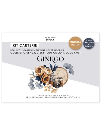 Kit créatif carterie - Collection "Ginkgo" - Florilèges