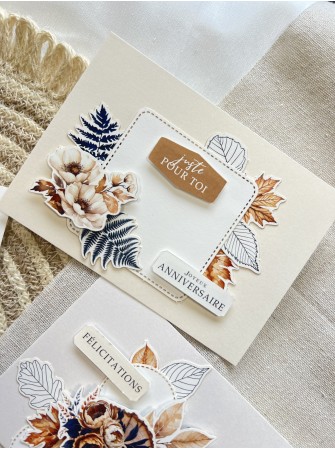 Kit créatif carterie - Collection "Ginkgo" - Florilèges
