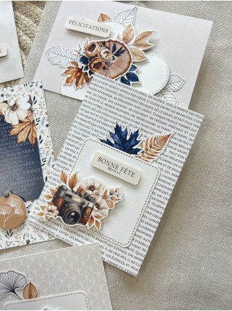 Kit créatif carterie - Collection "Ginkgo" - Florilèges