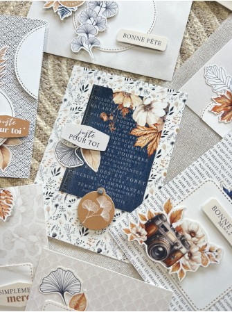 Kit créatif carterie - Collection "Ginkgo" - Florilèges