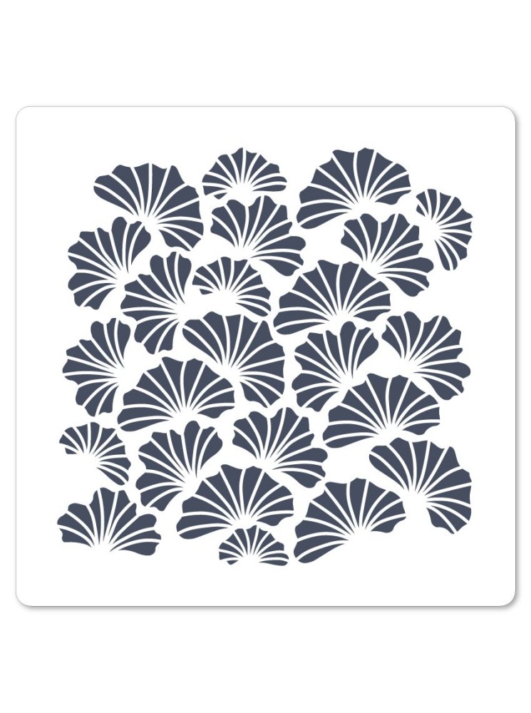 Stencil : Fond Ginkgo - Collection "Ginkgo" - Florilèges