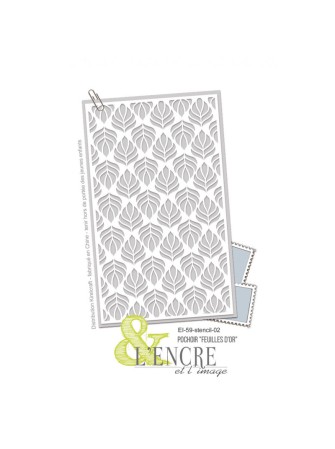 Feuilles d'Or - Pochoir  -...
