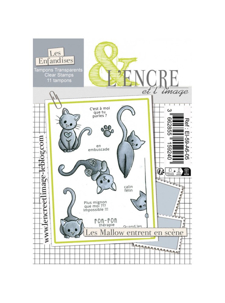 Les Mallow entrent en scène - Tampon clear - Collection 59 "Septembre 2025" - L'Encre & l'Image