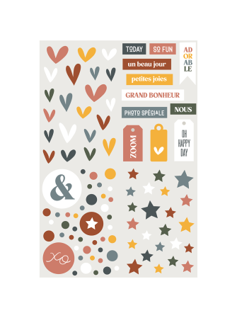 Stickers puffy motifs -...